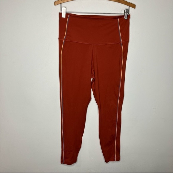 Nike dri-fit yoga 7/8 high waist tights size large burnt orange - Picture 1 of 8